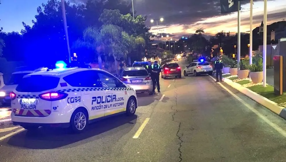 Control de la Policía Local de Rincón de la Victoria