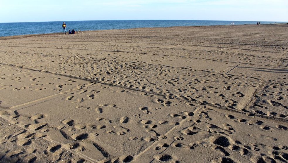Playa de Torre del Mar parcelada