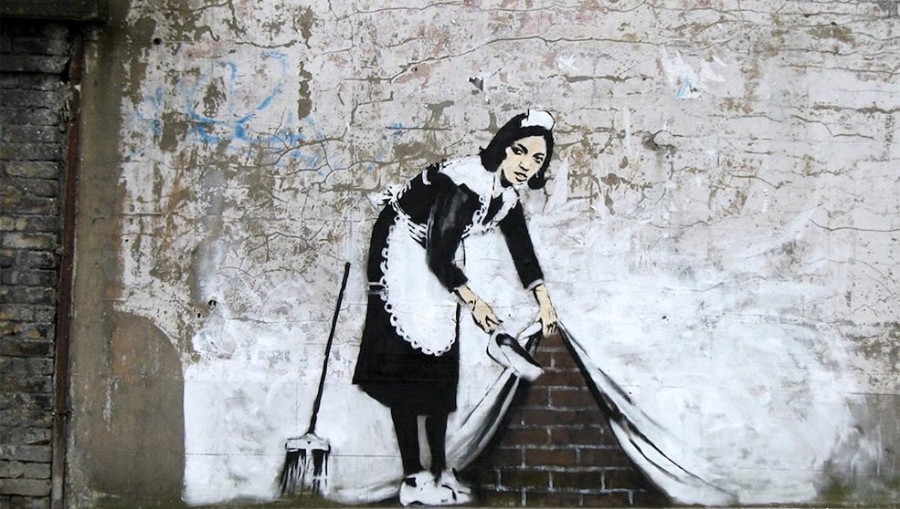 Banksy - Bajo la alfombra