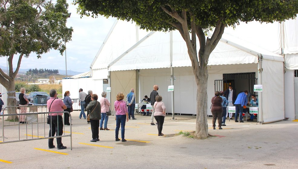 Vacunación en Carpa de Ferias de Vélez-Málaga