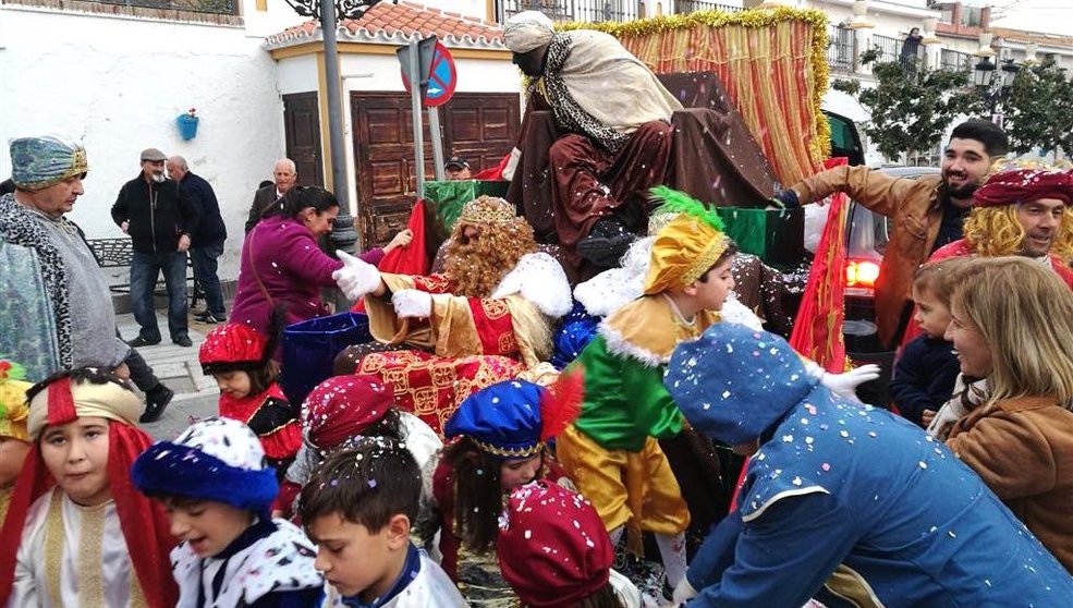 Cabalgata de Reyes Benamocarra 2019. Foto de archivo.